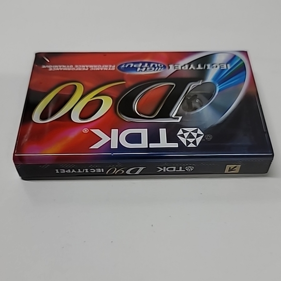 Audio Cassette Tape Blank IECI Type I High Output NEW Sealed (1) One TDK D90 - Picture 6 of 6